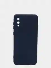 Темно-синий чехол Samsung Galaxy A02, силиконовый, рифленый