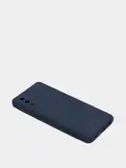 Темно-синий чехол Samsung Galaxy A02, силиконовый, рифленый