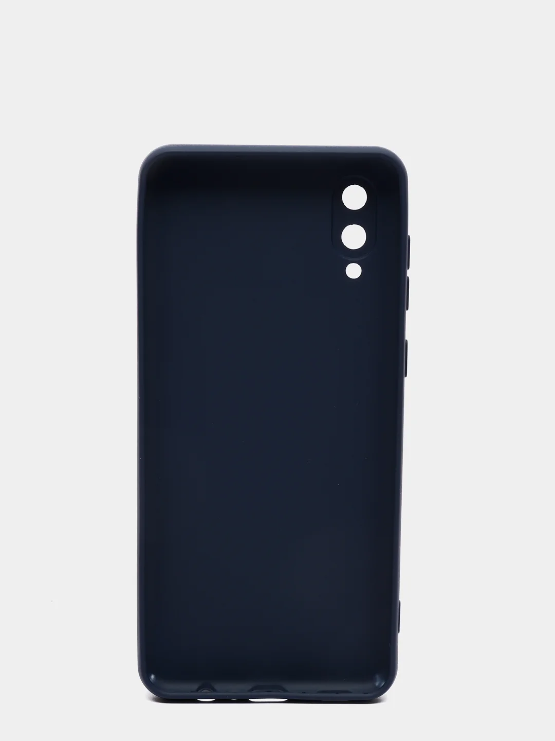 Темно-синий чехол Samsung Galaxy A02, силиконовый, рифленый