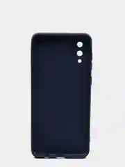 Темно-синий чехол Samsung Galaxy A02, силиконовый, рифленый