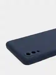 Темно-синий чехол Samsung Galaxy A02, силиконовый, рифленый