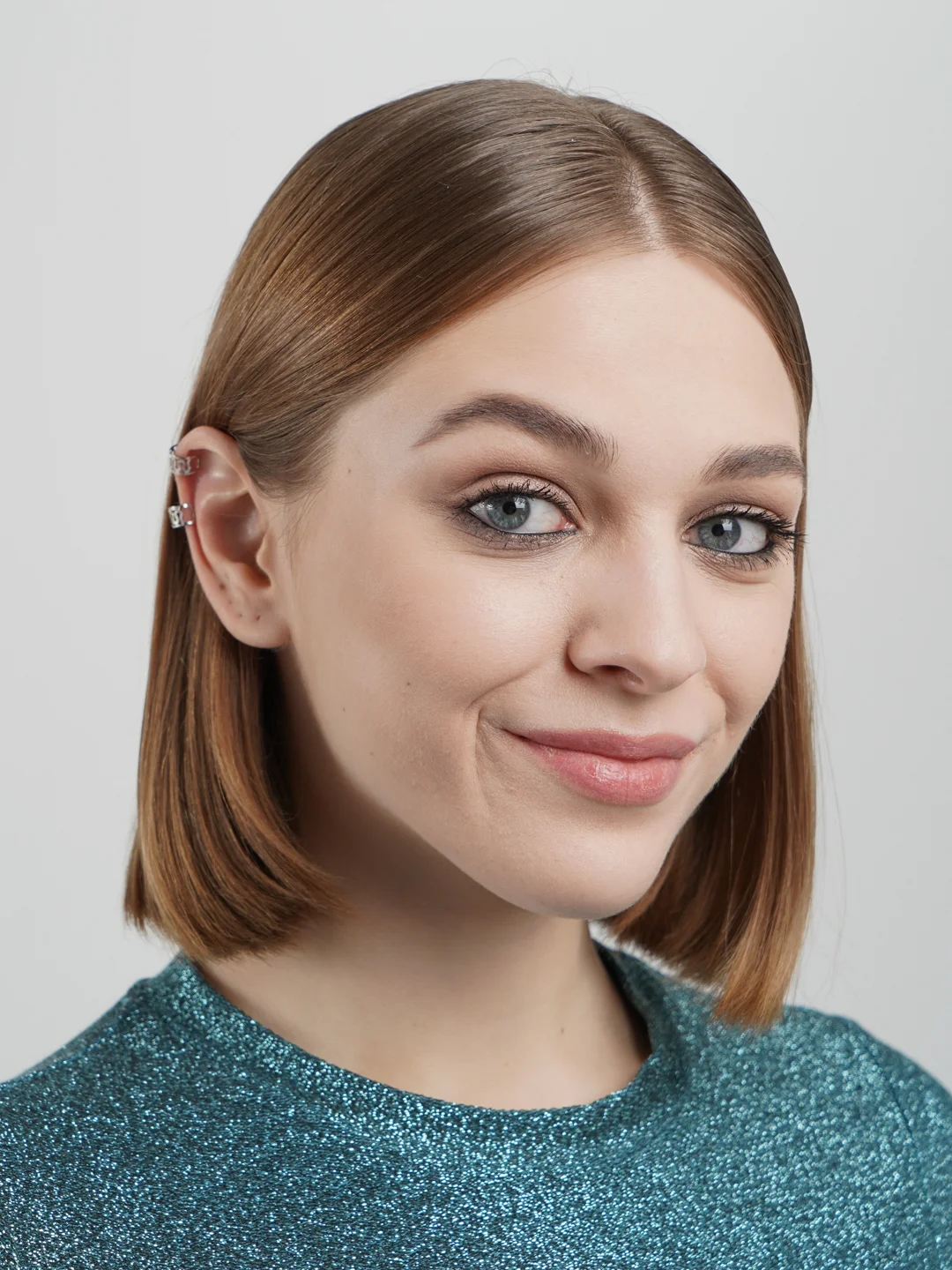 Серебряный каффы ажурные, набор из двух штук