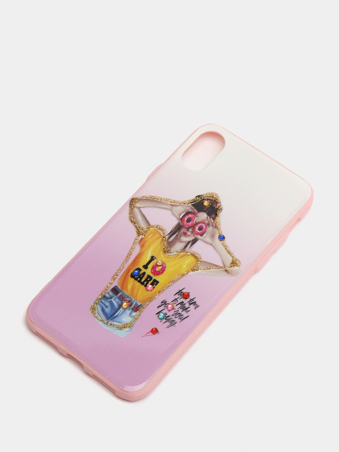 Пастельно-коралловый чехол IPhone X, XS