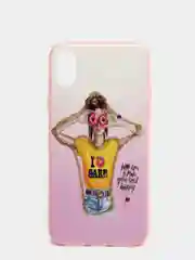 Пастельно-коралловый чехол IPhone X, XS