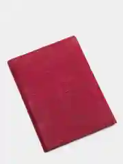 Багровый обложка на паспорт, натуральная кожа