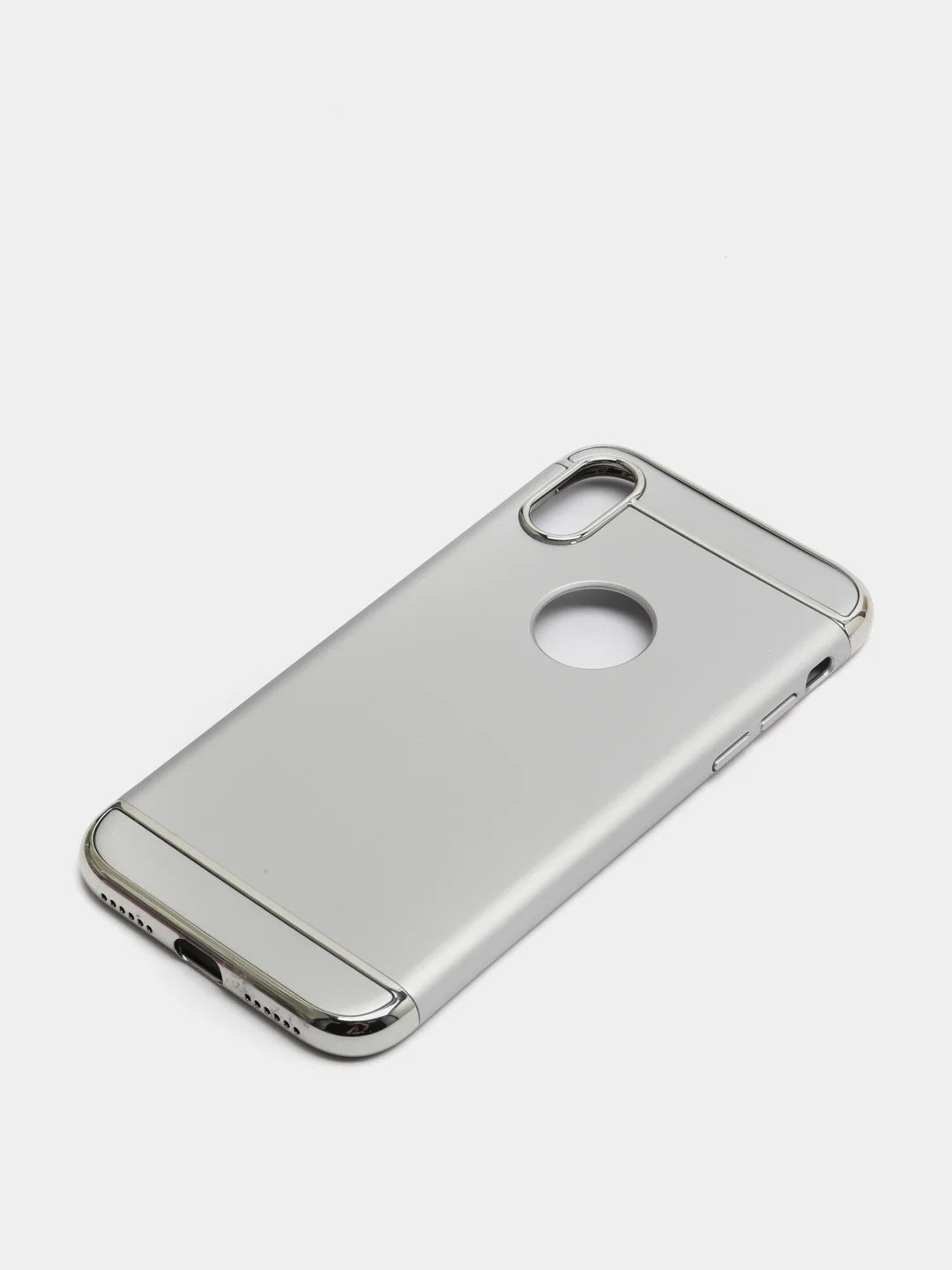 Серебряный чехол IPhone X, XS
