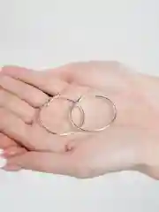 Золотой серьги-кольца