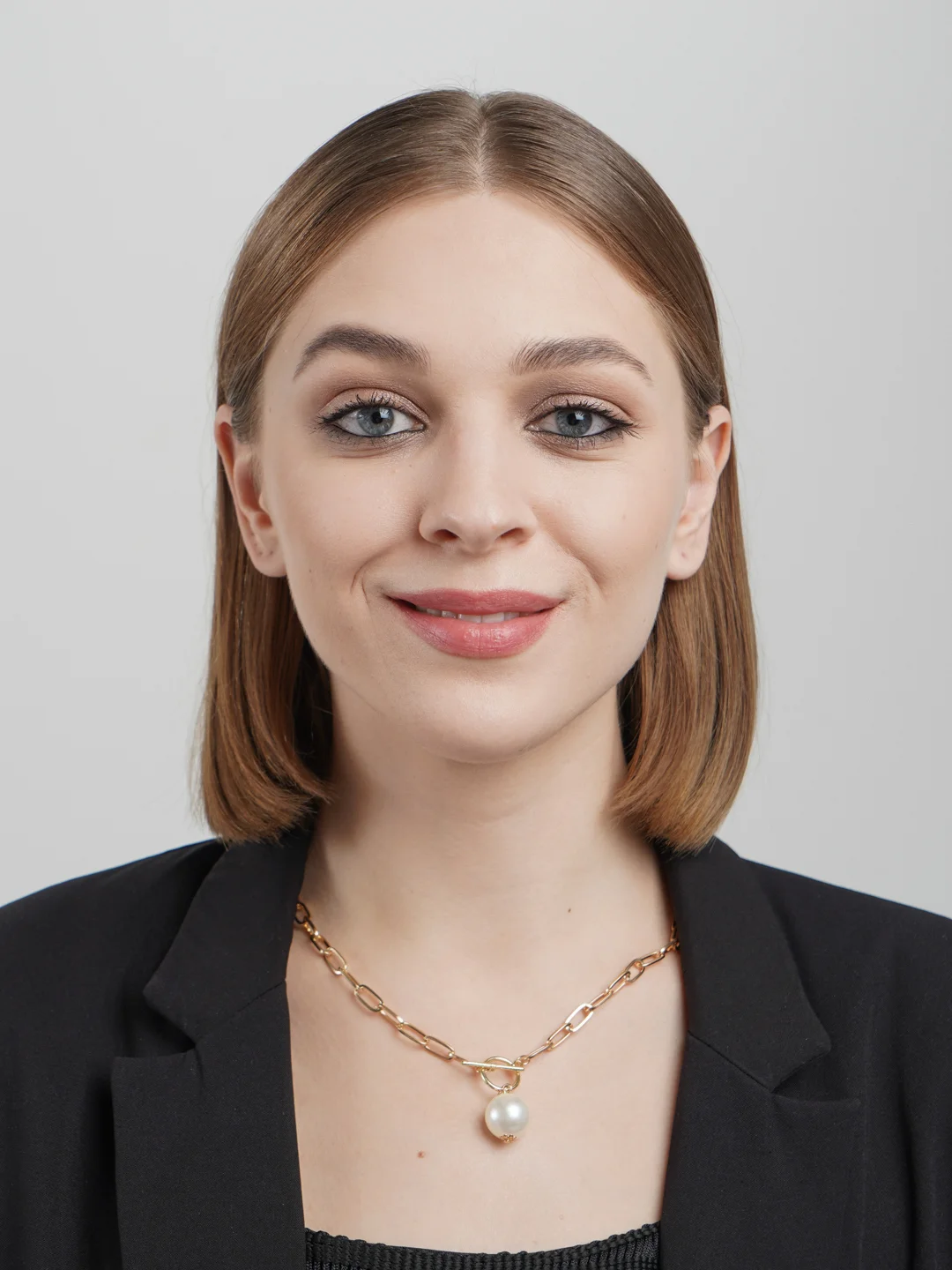 Золотая цепь, с жемчугом