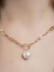 Золотая цепь, с жемчугом