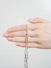 Серебряный цепочка на шею