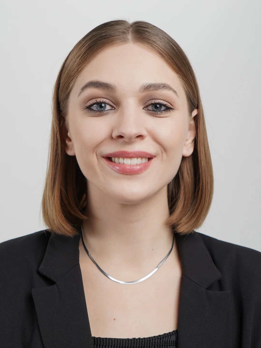 Цепочка плоская на шею, короткая цепь снейк из титановой стали, модное ...