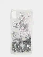 Серебряный чехол переливающийся IPhone XS MAX