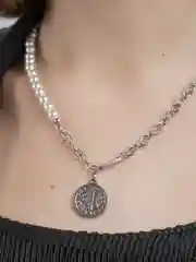 Серебряный цепочка с подвеской и жемчугом на шею, жемчужное колье, женское ожерелье