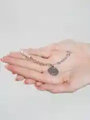 Серебряный цепочка с подвеской и жемчугом на шею, жемчужное колье, женское ожерелье