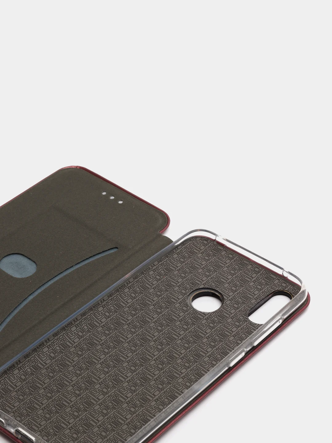 Бордовый чехол-книжка Huawei Y7 2019