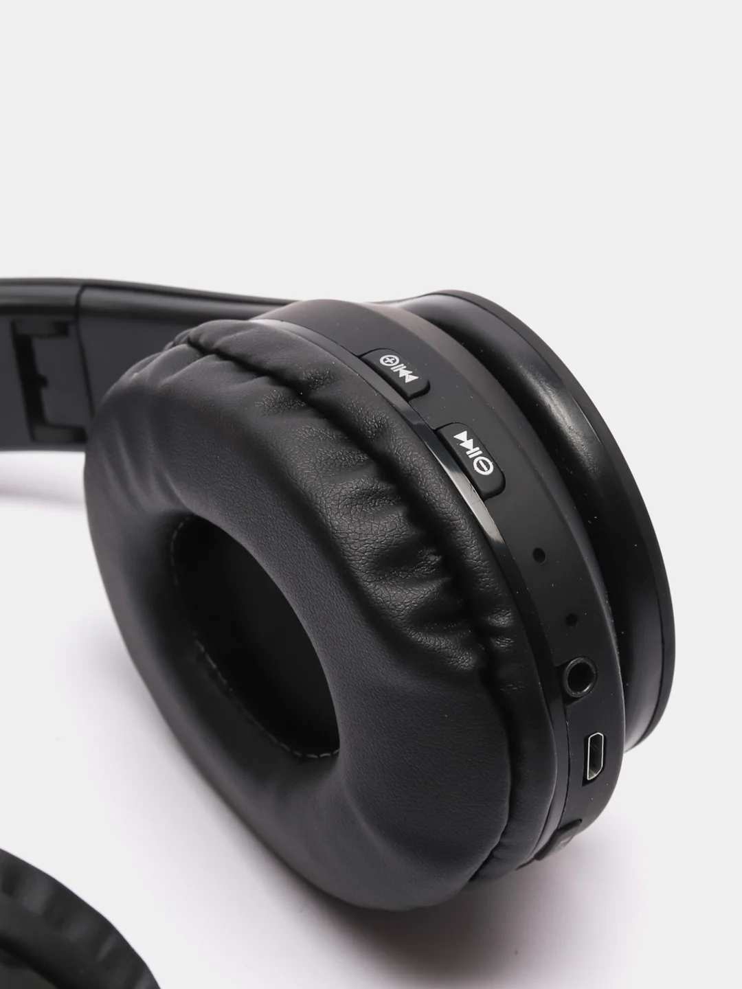 Черный беспроводные светящиеся наушники с bluetooth кошачьи ушки