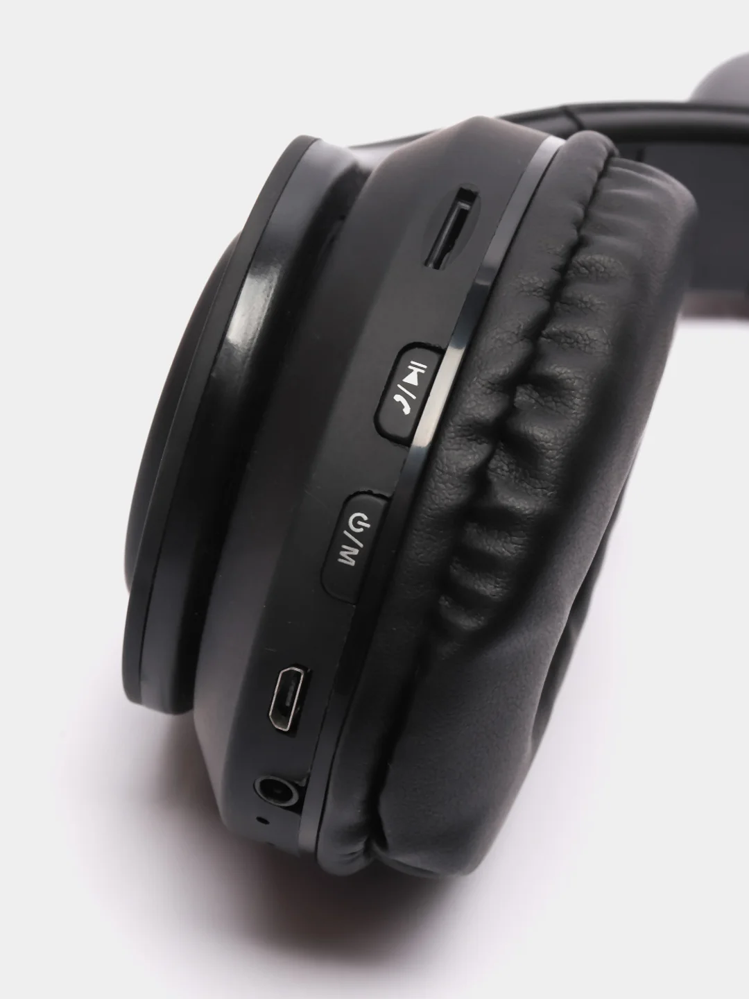 Черный беспроводные светящиеся наушники с bluetooth кошачьи ушки