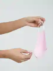 Розовый маска защитная многоразовая