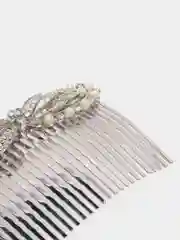 Серый гребешки со стразами