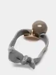 Серый резинка для волос