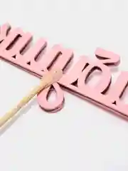 Розовый топперы