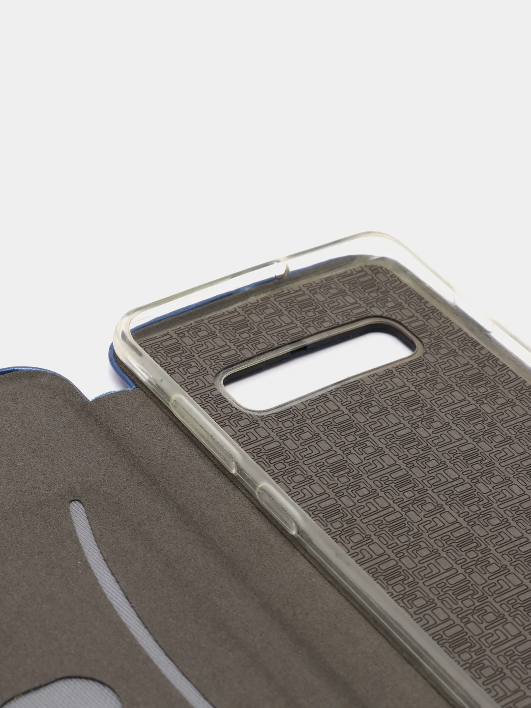 Синий чехол книжка Samsung S10 PLUS /  S10+