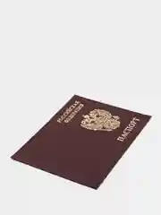 Коричневый обложка на паспорт из натуральной кожи
