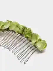 Зеленый гребешок ручной работы