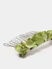 Зеленый гребешок ручной работы