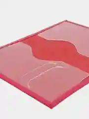 Алый обложка на паспорт из натуральной кожи