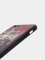 Красный светящийся чехол со стеклянным покрытием для Iphone
