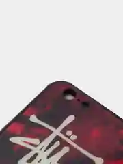 Красный светящийся чехол со стеклянным покрытием для Iphone