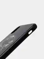 Синий светящийся чехол со стеклянным покрытием для Iphone