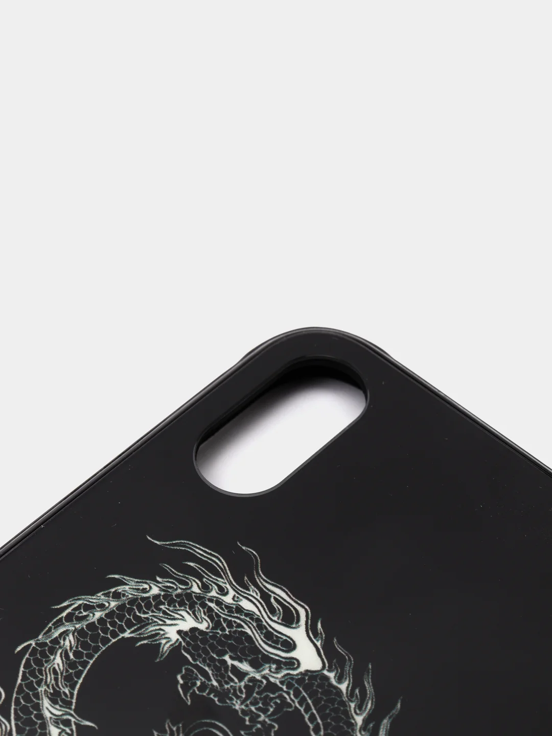 Синий светящийся чехол со стеклянным покрытием для Iphone