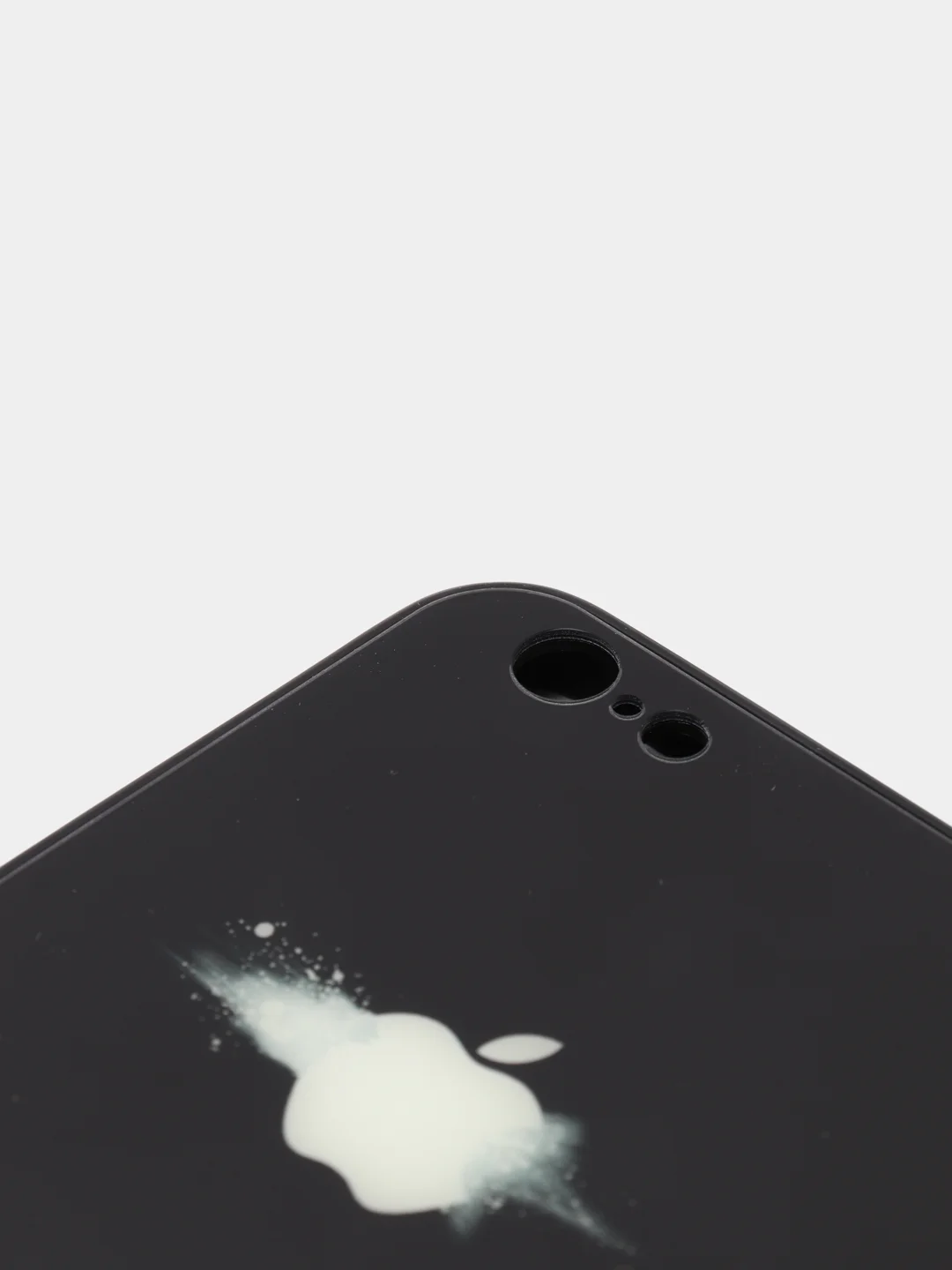 Фиолетовый светящийся чехол со стеклянным покрытием для Iphone