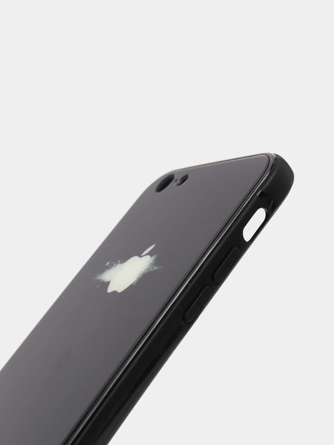 Фиолетовый светящийся чехол со стеклянным покрытием для Iphone
