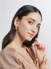 Серьги кольца, сережки сплетение из трех штук Roksan