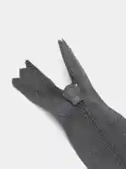 Серый молния MaxZipper пластиковая юбочная №3, 18см