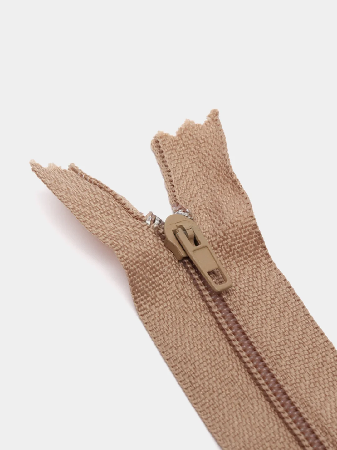Бежевый меланж молния MaxZipper пластиковая юбочная №3, 18см