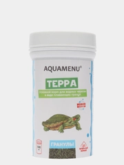 Основной корм для водных черепах Aquamenu Терра "Гранулы плавающие", 100 мл