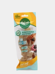 Косточки жевательные узловые, 6 штук, Triol Dental, для собак до 10 кг, 60-90 гр