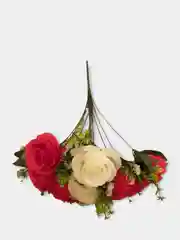 Алый искусственные цветы "Букет роз"
