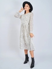 Платье женское шифоновое, в горох, oversize