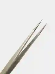 Серый пинцет для наращивания ресниц, металлические пинцеты профессиональные
