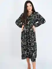 Черный платье универсальное, длинное