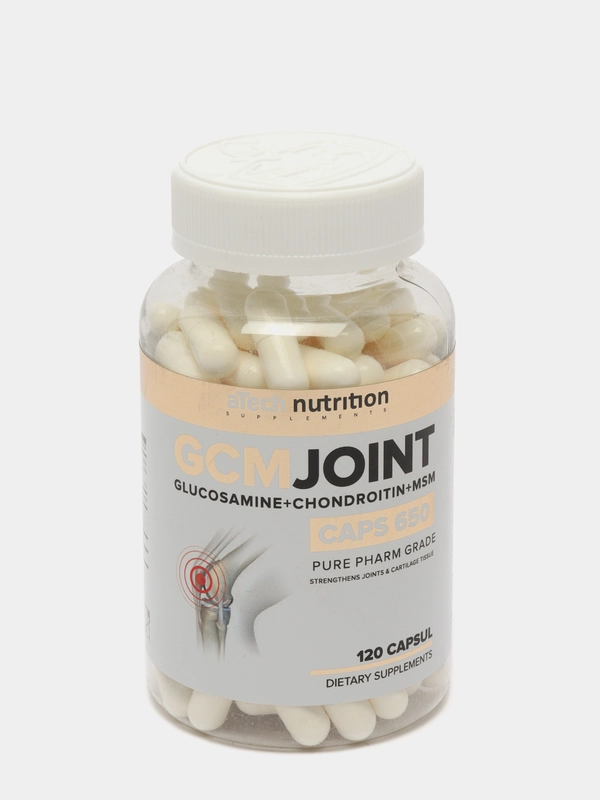 БАД GCM JOINT, aTech nutrition, хондроитин, для суставов и связок, 120 капс