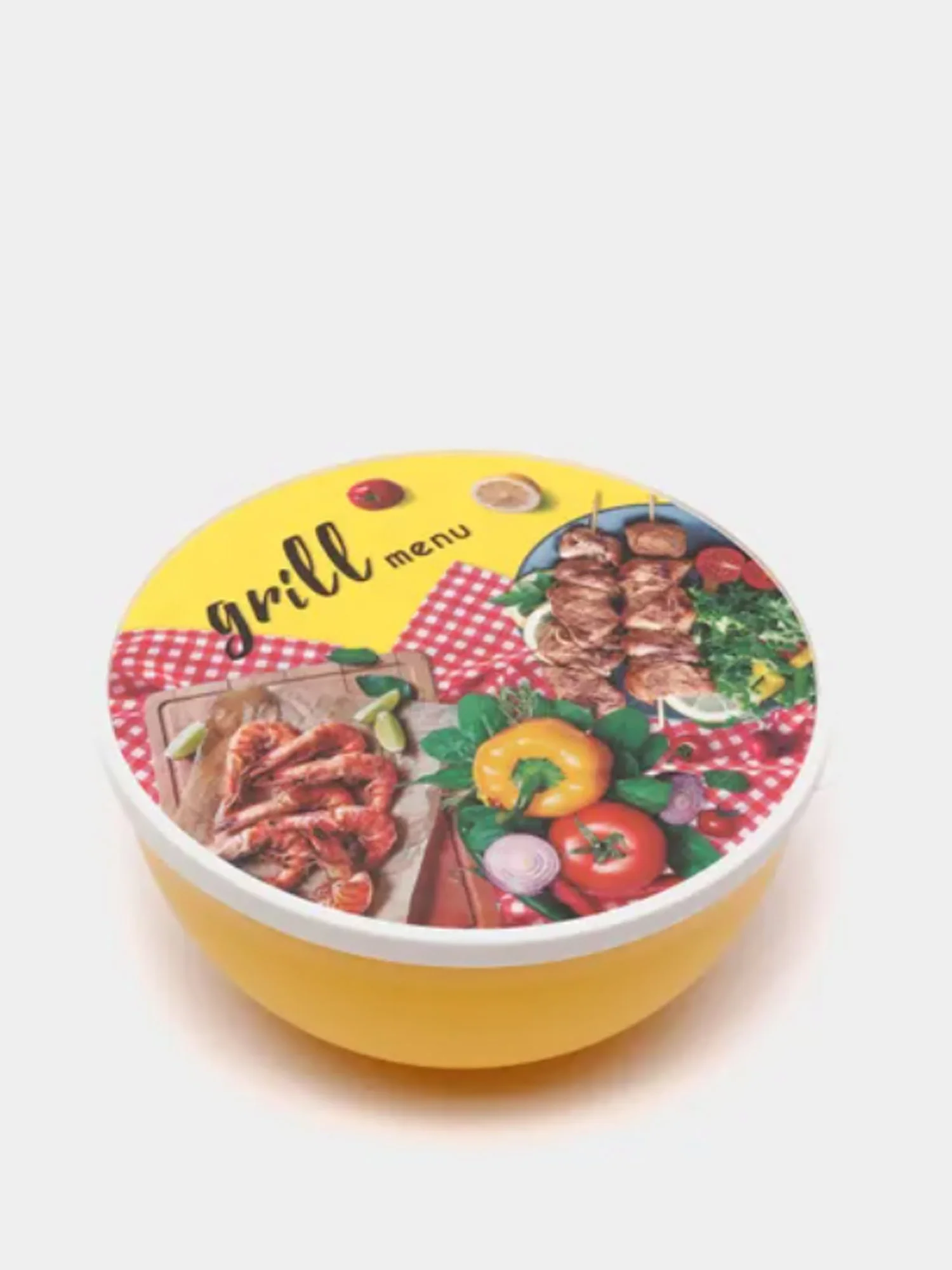 Миска-салатник с крышкой "Grill Menu"