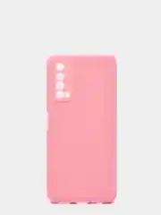 Розовый чехол с бархатом внутри для Huawei P SMART 2021
