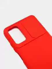 Красный чехол для Redmi 9T, POCO M3, с раздвижным окном для защиты камеры