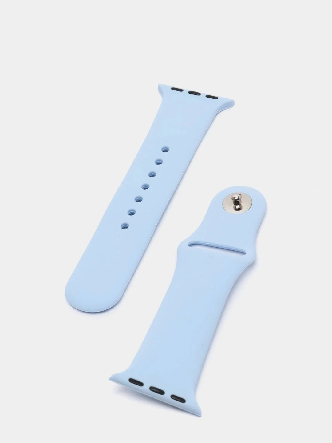 Голубой силиконовый ремешок для смарт часов Apple Watch, силиконовый браслет